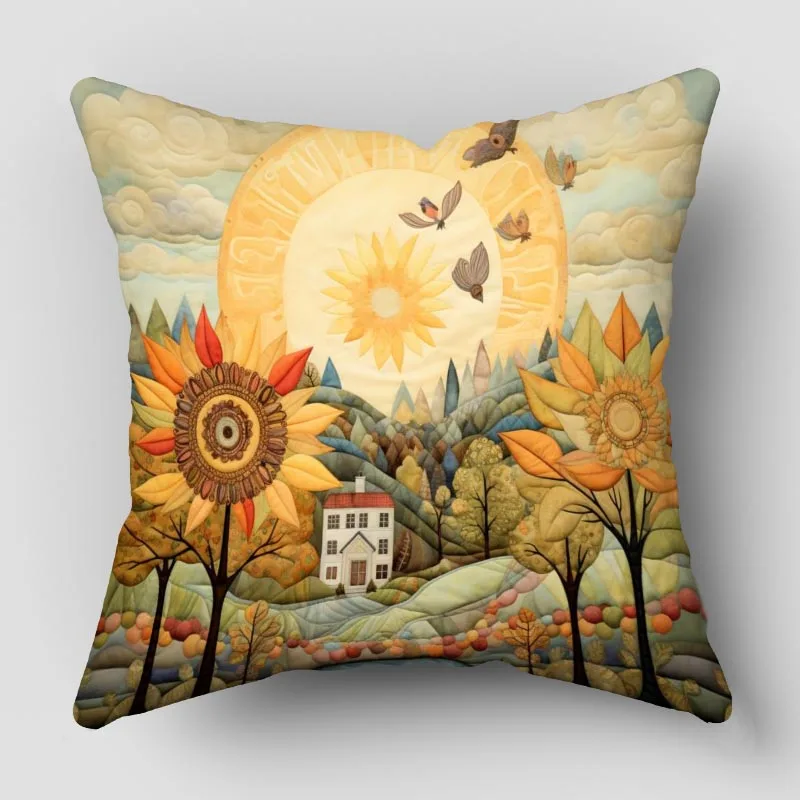 

Декоративная наволочка Musife с осенним цветком