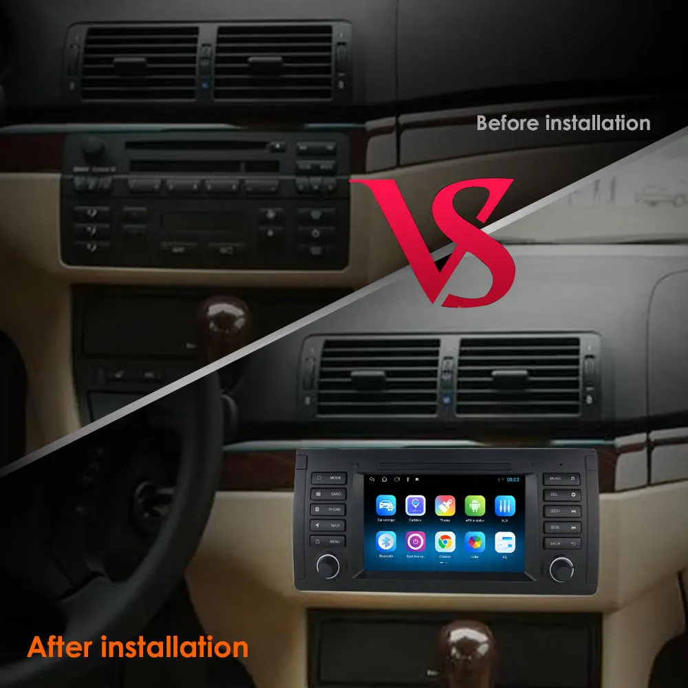 Автомагнитола на Android стерео GPS для B M W M3 E39 X5 dvd-плеер аудио навигация |