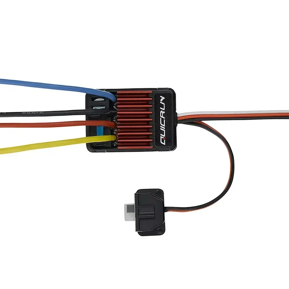 HOBBYWING QuicRun 1625 ESC WP-1625 25A Водонепроницаемый регулятор скорости для коллекторных двигателей 2-3S LiPo с BEC 6В1А для радиоуправляемых моделей 116, 118, шоссейных, внедорожных, лодочных и краулерных машин (art.: 3920dbe702155) - 3920dbe702155