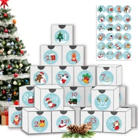 gz002 24pcs surprise christmas advent calendar blind box christmas atmosphere toy christmas gift package boxes for kid toys