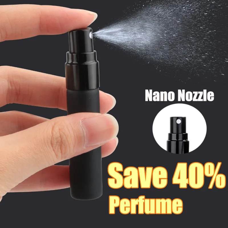 

5Pcs Portable Perfume Bottle Glass Refillable Perfume Empty Bottle Container Mini Spray Bottle 5ml 10ml Perfume Dispenser Bottle