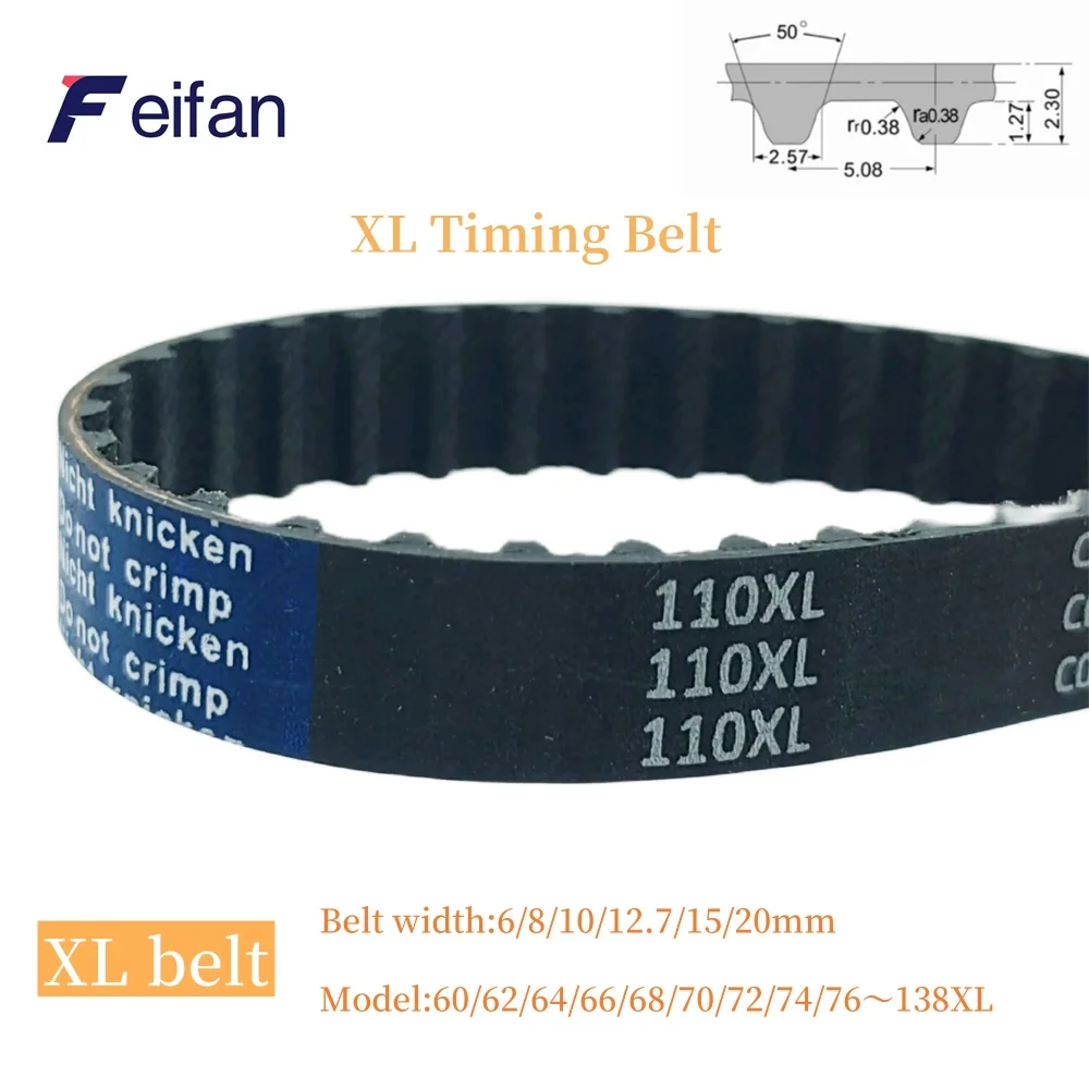 Резиновый ремень ГРМ XL с высоким крутящим моментом ширина 6/8/10/12 7/15/20 мм