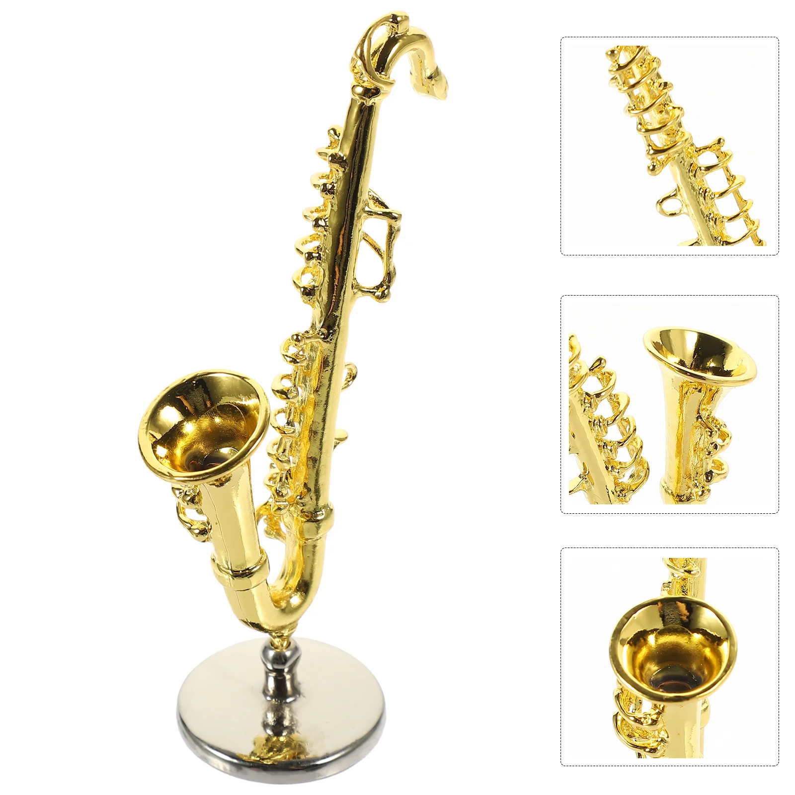 

Practical Miniature Saxophone Adornment Exquisite Simulation Saxophone Model