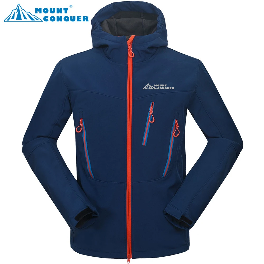 

MOUNT CONQUER Outdoors Spring Autumn Men Windproof Hiking Jacket Four Seasons Mountaineering Multi-function Jacket
