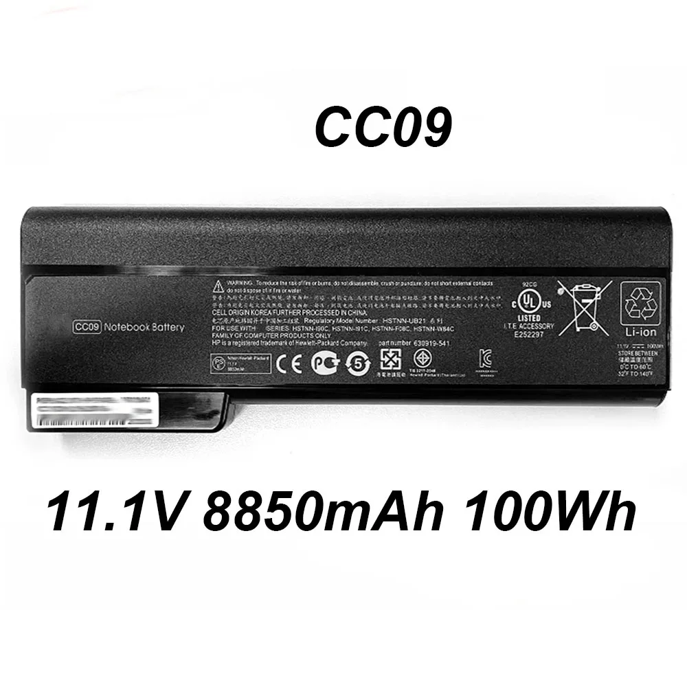 Аккумулятор CC09 CC06 для ноутбука HP EliteBook 11 1 W 8850 P 8460P ProBook 6360B 6560B 6460B 6470B 8460 в 8560 мАч