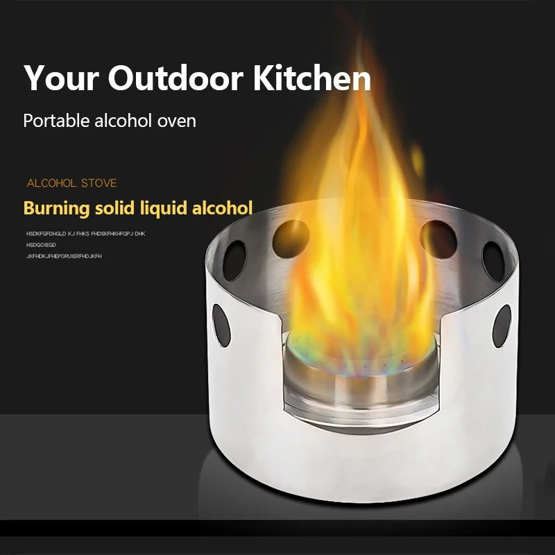 

Outdoor 2-in-1 Windscreen Portable Ultralight Titanium Alcohol Stove Rack Windscreen Camping Hiking Backpacking Outdoor Stove