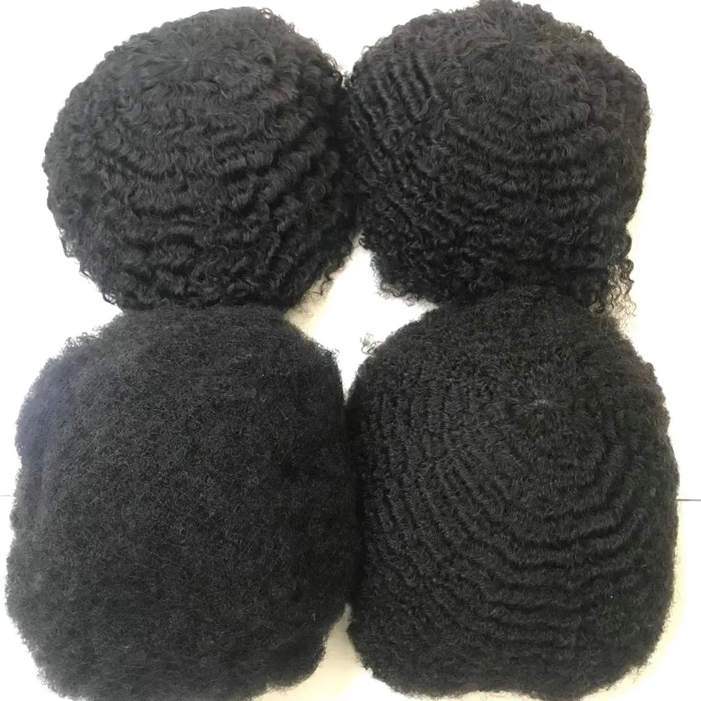 Мужской парик для черных индийских волос Remy Syestem протез парика