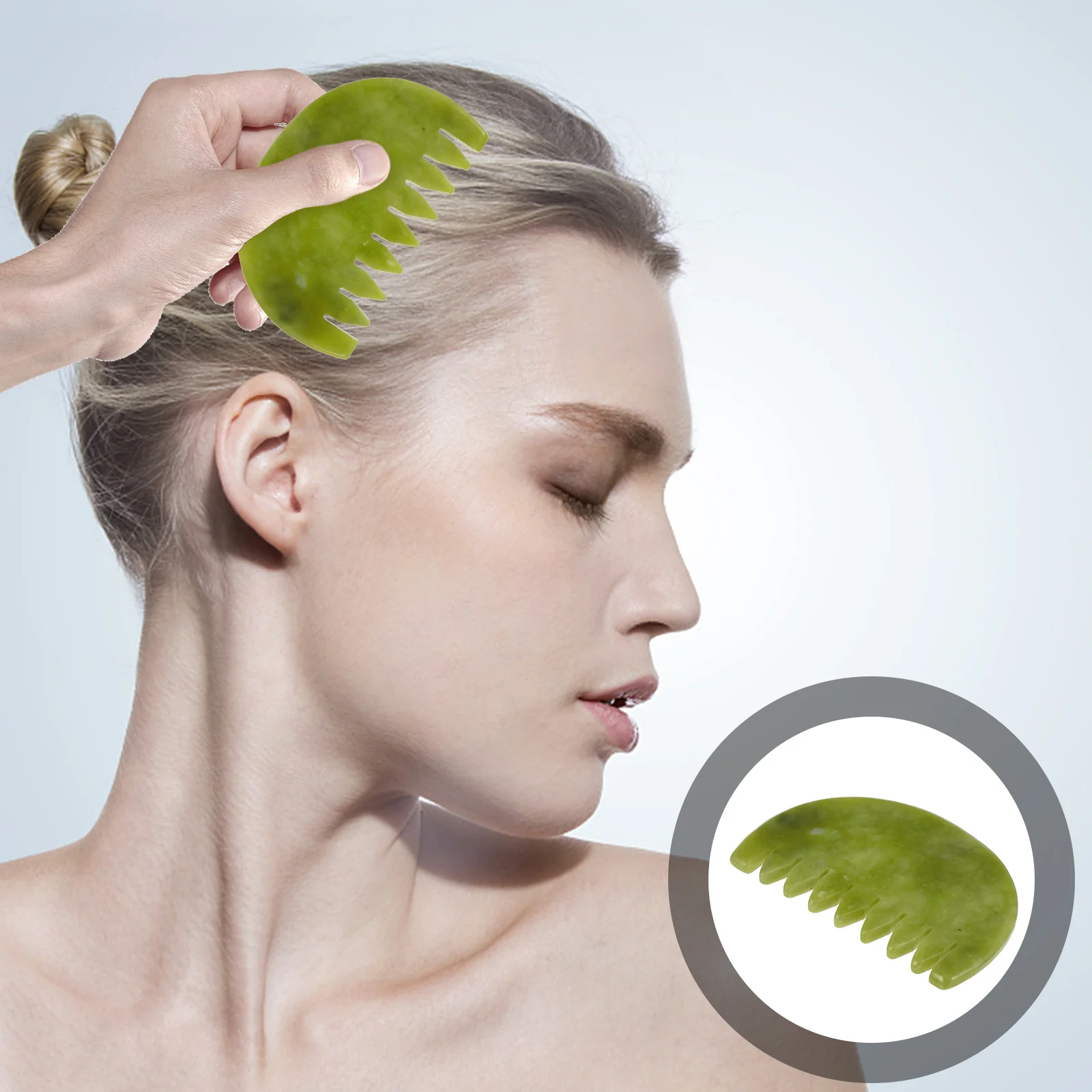 

1Pc Comb Durable Useful Portable Scraping Comb Scalp Comb for Family Co-worker