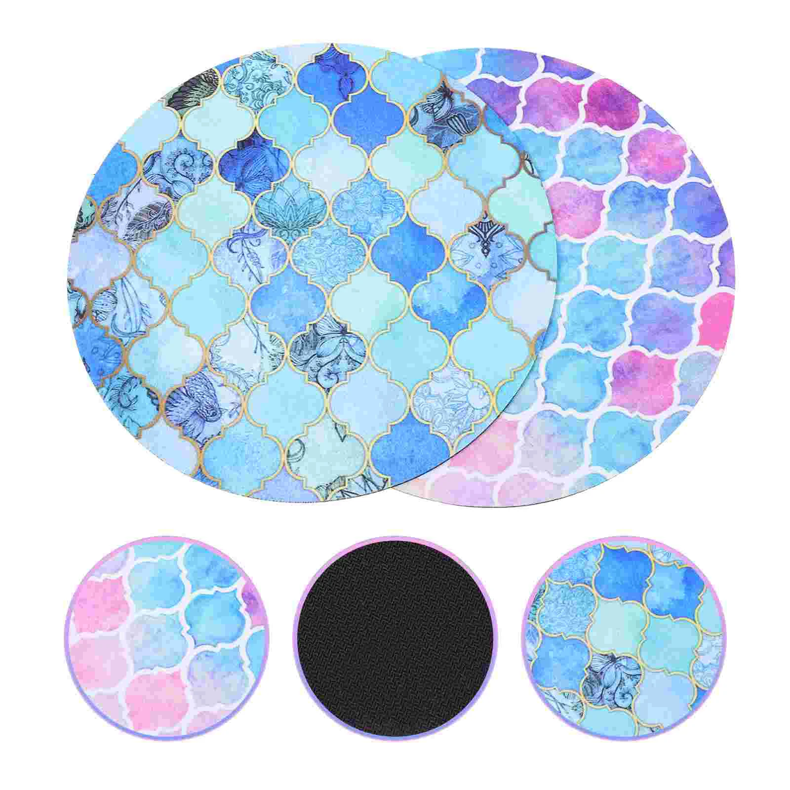 

2pcs Cushions Ergonomic Round Office Pad Mat Gaming Mat Pad Pad Wrist Support Desk Rest Pad