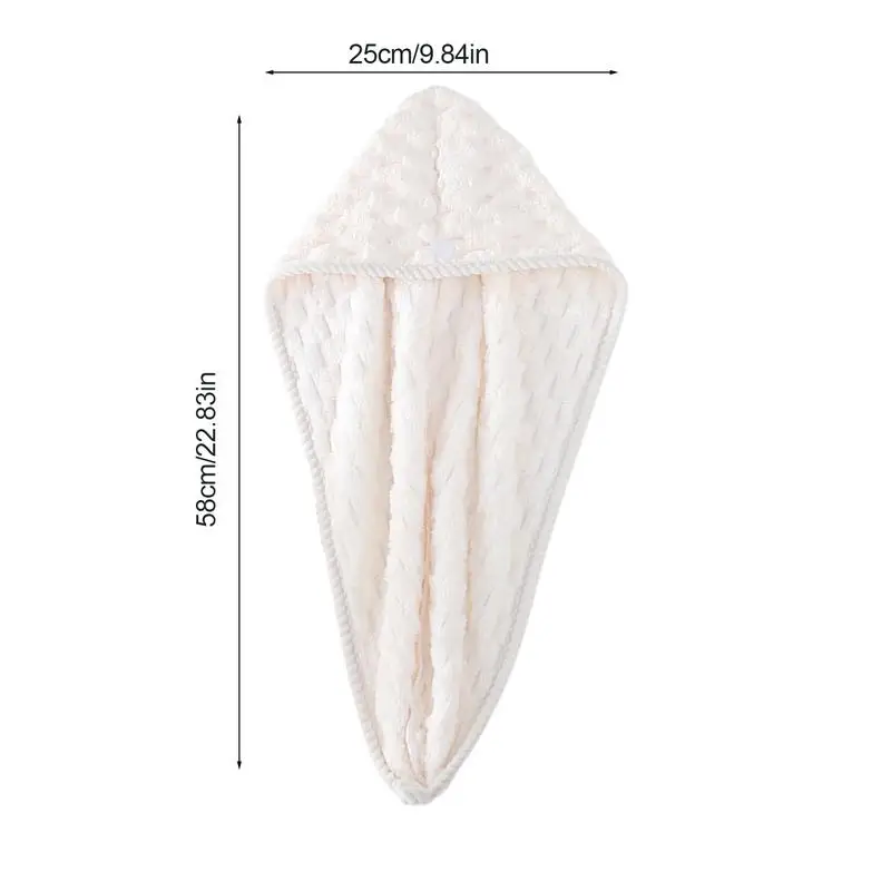 ть волосам. Ręcznik do suszenia włosów. Chłonny ręcznik Szybkoschnący odprowadzający wodę. Okład z koralowego polaru. i