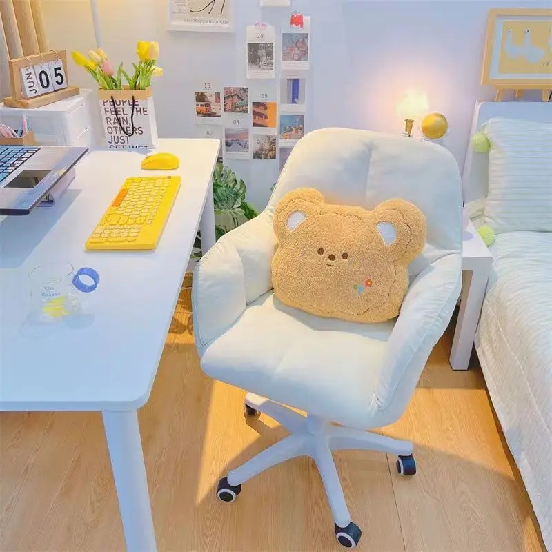

Компьютерное кресло, кресло для сидения, удобное кресло для спальни, домашнего общежития, офисное кресло для учебы, розовое игровое кресло