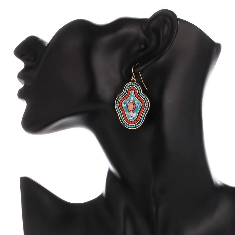 Новые богемные серьги винтажные ювелирные изделия висячие для женщин с бусинами