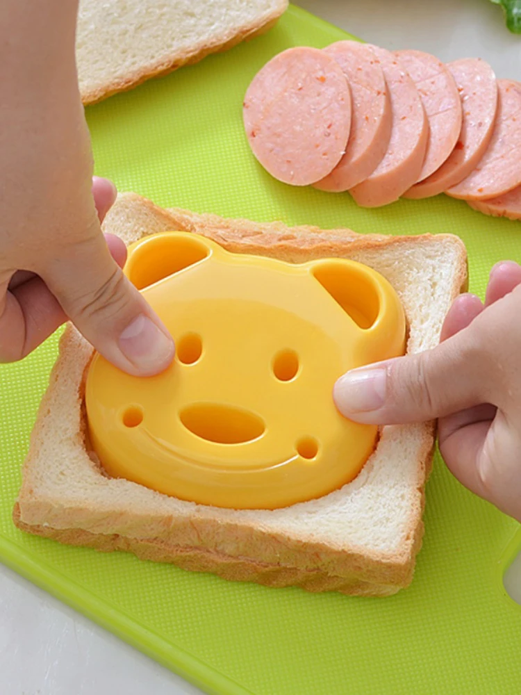 

Медведь сэндвич форма для тостов Карманный хлеб штампованный мультяшный стиль сэндвич резка рисовый шар Bento Mold