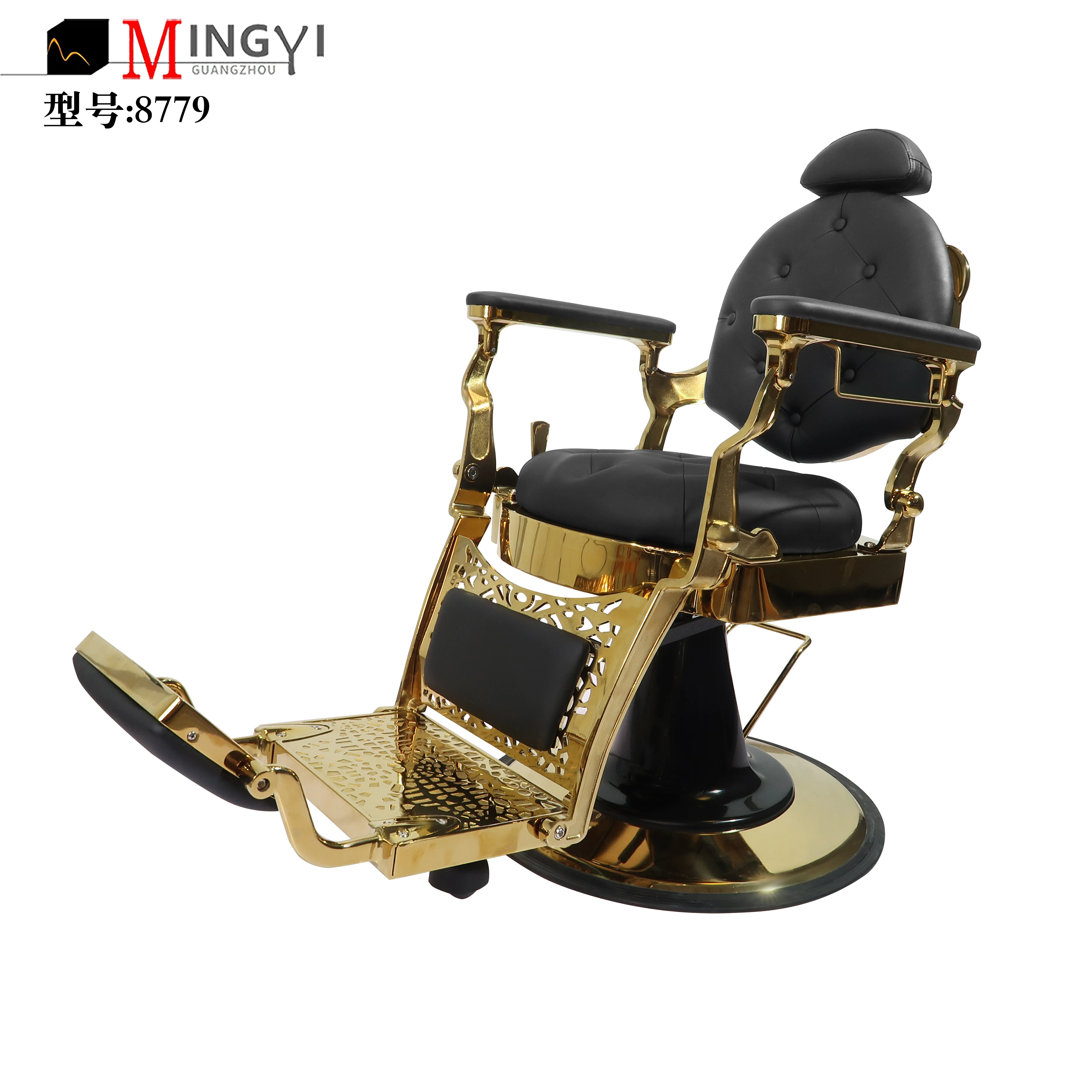 

Comfortable New Design Latest Hair Barber Chair Salon Furniture Chair Hydraulic Salon Gold Hairdressing Salon Chairs Gold
