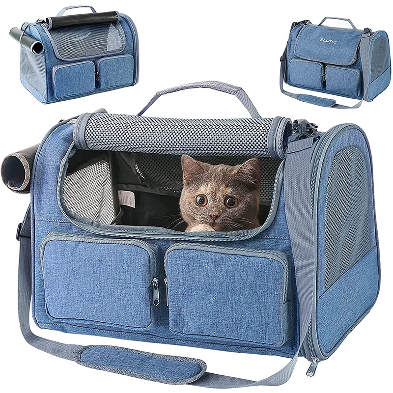 

Pet Cat Carrier Travel Portable Dog Carry Bag Foldable Breathable Chihuahua Handbag For Puppy Shoulder Bag Outdoor Pet Product