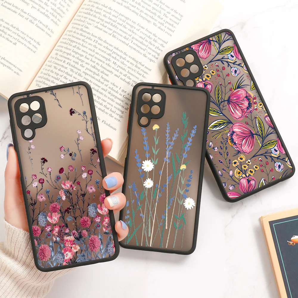 Case For Samsung A52s Cases Matte Fundas Samsung A53 5G A52 A51 A32 A71 A72 A50 A21S A12 A13 A23 S21 S22 Ultra S20 FE Cover