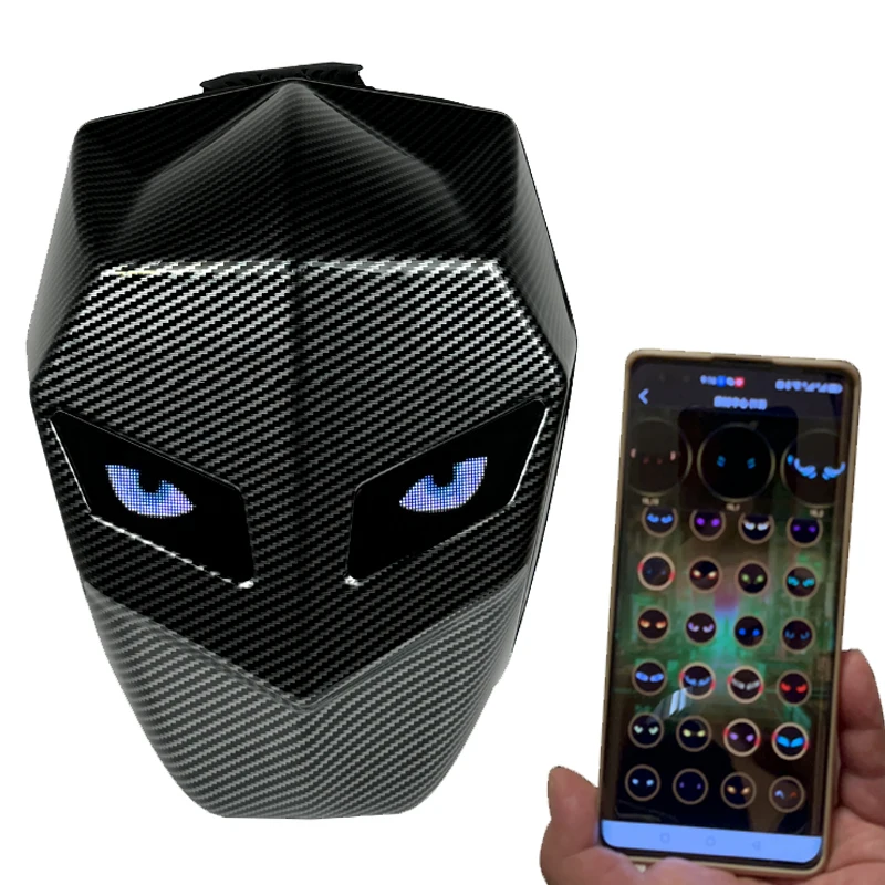 Фото Светодиодный рыцарский велосипедный рюкзак, модный мотоциклетный шлем, Bluetooth, водонепроницаемый жесткий корпус, сумки для ноутбуков, индивидуальная сумка для глаз №3