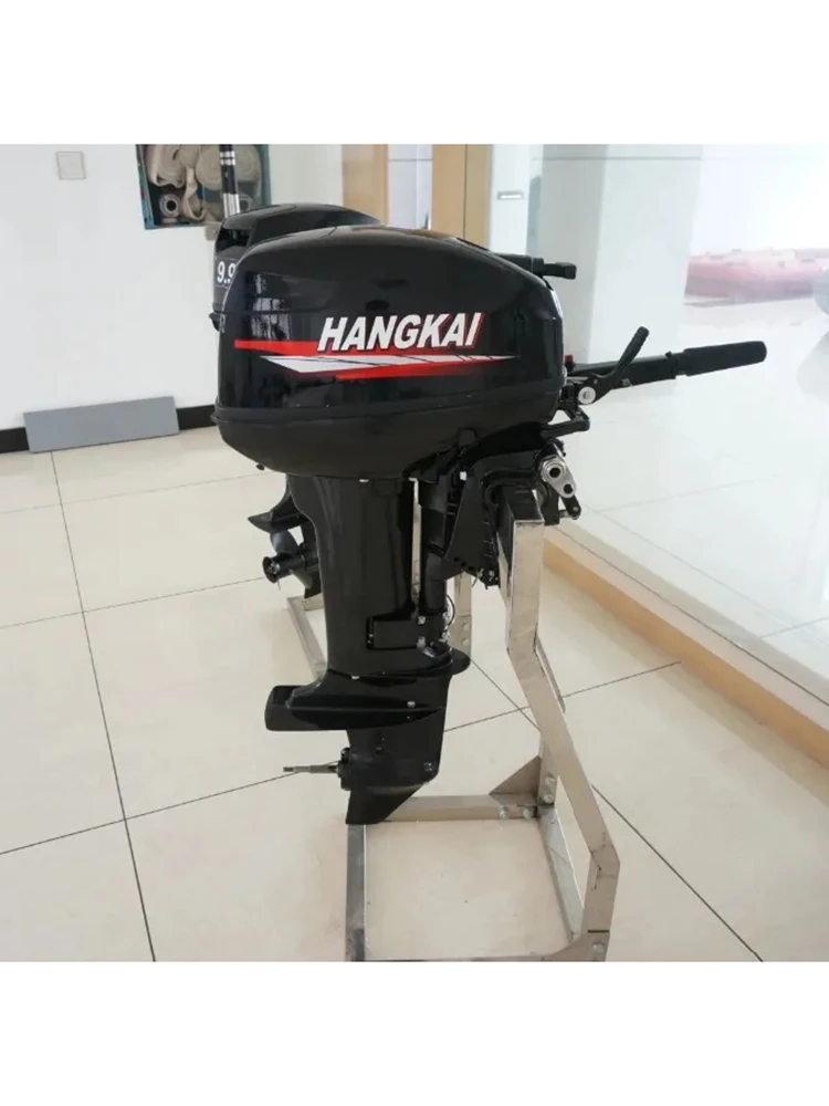 Фото Оптовая продажа, новые дешевые портативные Hangkai 9,8 л.с., 12 л.с., 2-цилиндровые 2-тактные подвесные двигатели онлайн для продажи №2