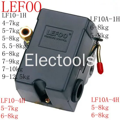 

Custom Lefoo Force LF10-1H Air Compressor Pump Pressure Switch 220V380V Air Pressure Switch Pressure Controller