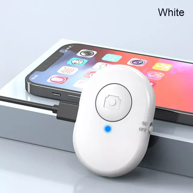 

The new 2022 Rechargeable Bluetooth compatible selfie stick shutter wireless remote control button