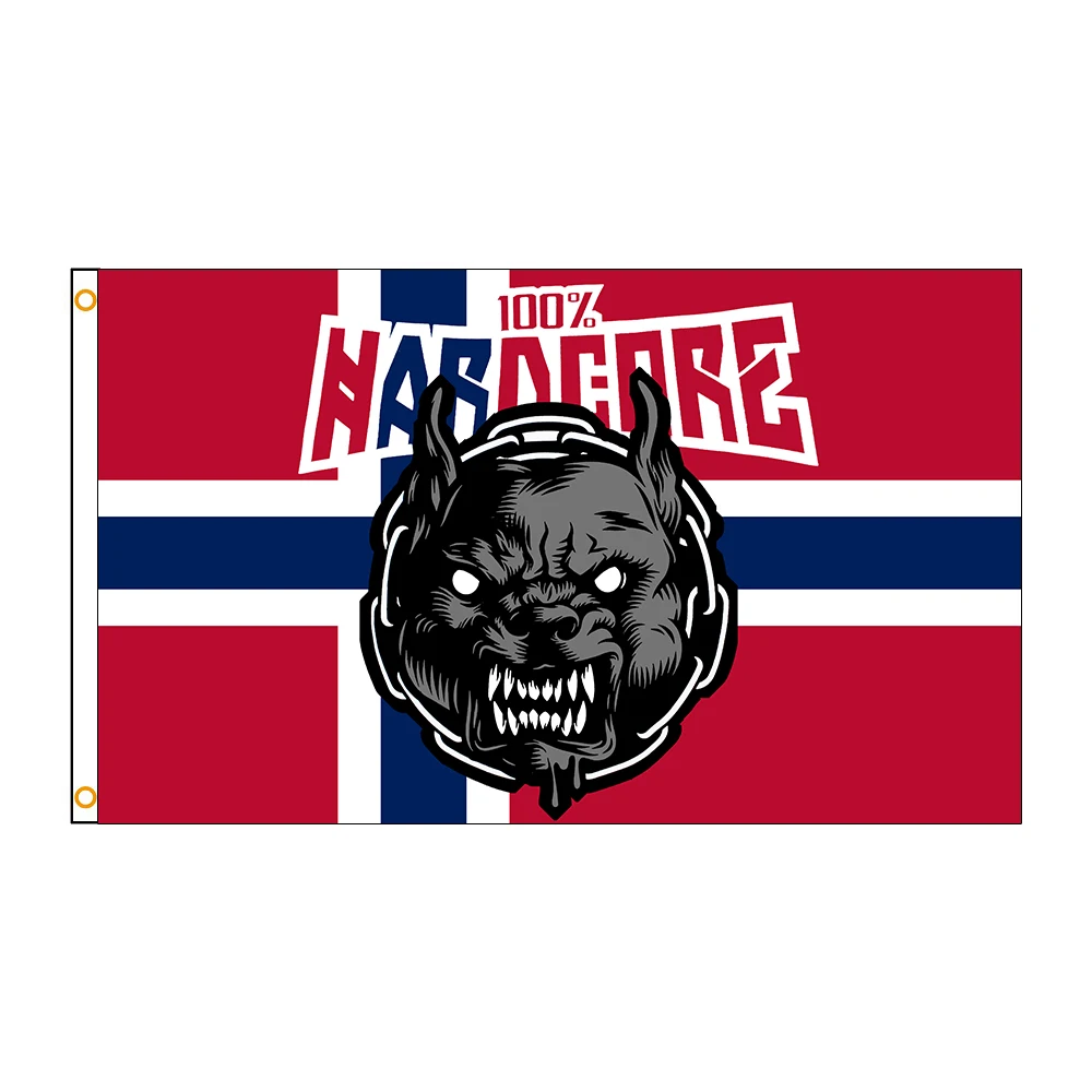 

ELECTION 90x150cm Norway 100% Hardcore Shoulderbag Dog flag