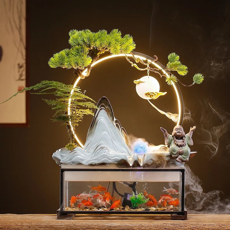 

Air Incense Burner Humidifier bathroom decor holder Waterfall Fragrance Diffuser Incense Sticks brule parfum flower decoration