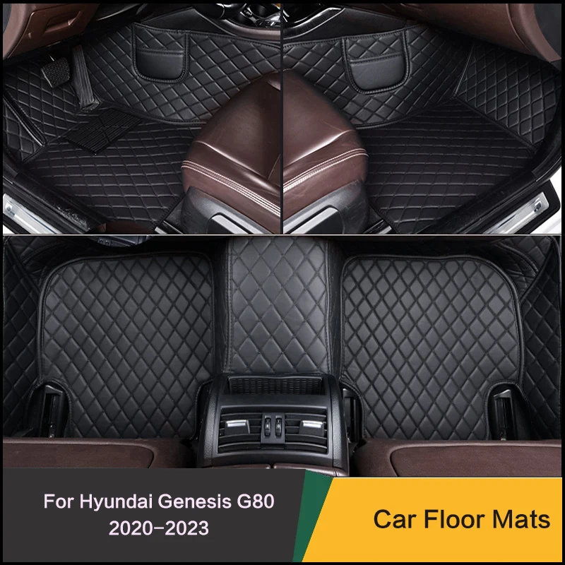 

Изготовленные на заказ автомобильные коврики специально для Hyundai Genesis G80 2020-2023 годов Кожаный ковер Водонепроницаемые и противоскользящие автомобильные аксессуары