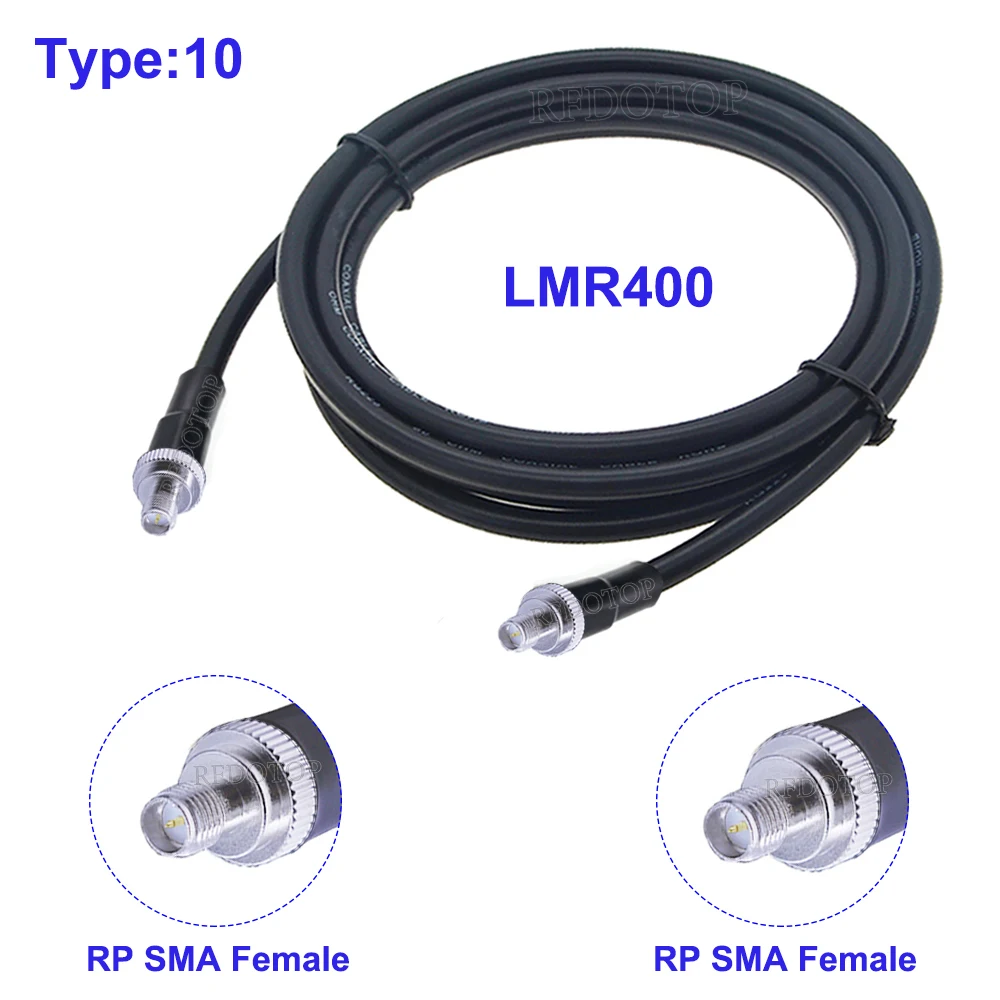 

RFDOTOP коаксиальный кабель SMA-SMA LMR400 50 Ом 50 см