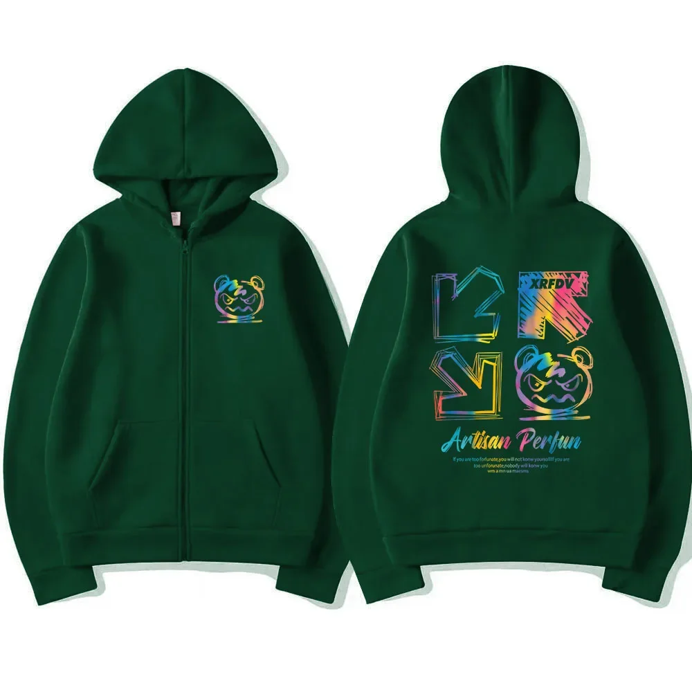 Новые мужские толстовки на молнии с флисовой подкладкой в Корейском стиле модные