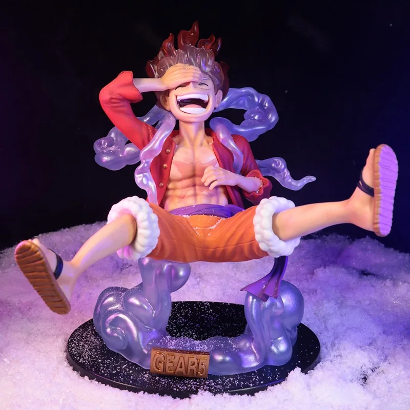 

Bandai One Piece Luffy Gear 5 фигурок Ника Пробуждение фруктов соломенная шляпа аниме ПВХ Модель острова призраков игрушки 17 см