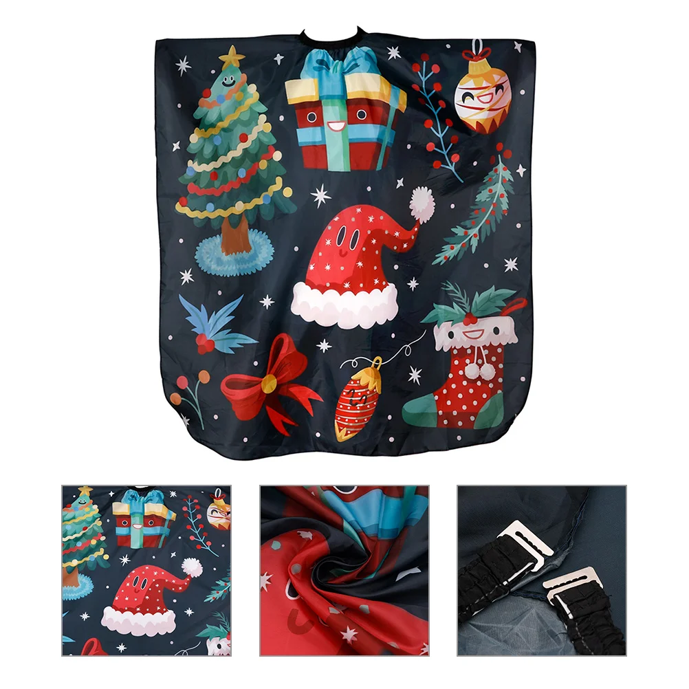 

Barber Cloth Christmas Cape Poncho Cartoon Hair Cutting Stuff Barbers Accessories Haircut Hairdresser Supply Barbershop