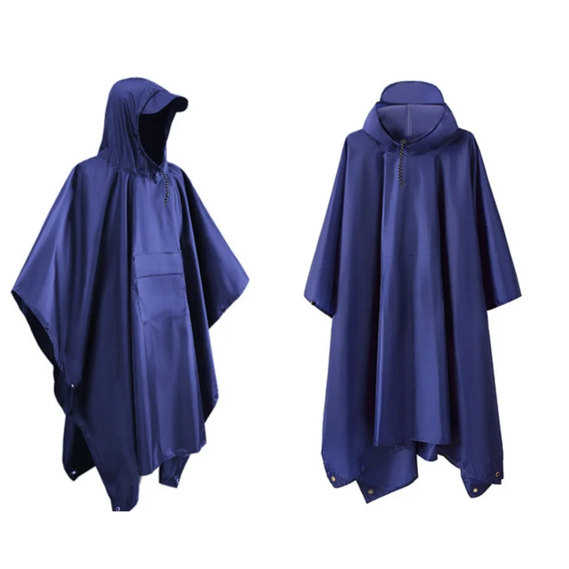 

Portable Multifunctional 3 In 1 Rain Coat Hiking Camping Raincoat Poncho Mat Awning Durable Outdoor Activity Rainsky curtain