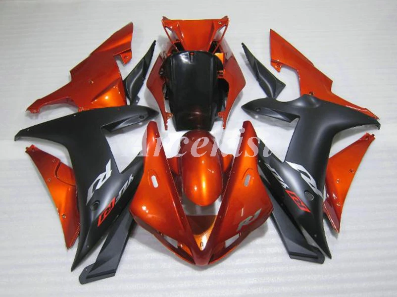 

4 бесплатных подарка, новый комплект обтекателей для мотоцикла из АБС-пластика, подходит для YAMAHA YZF - R1 02 03 2002 2003, кузов в комплекте, черный, ора...