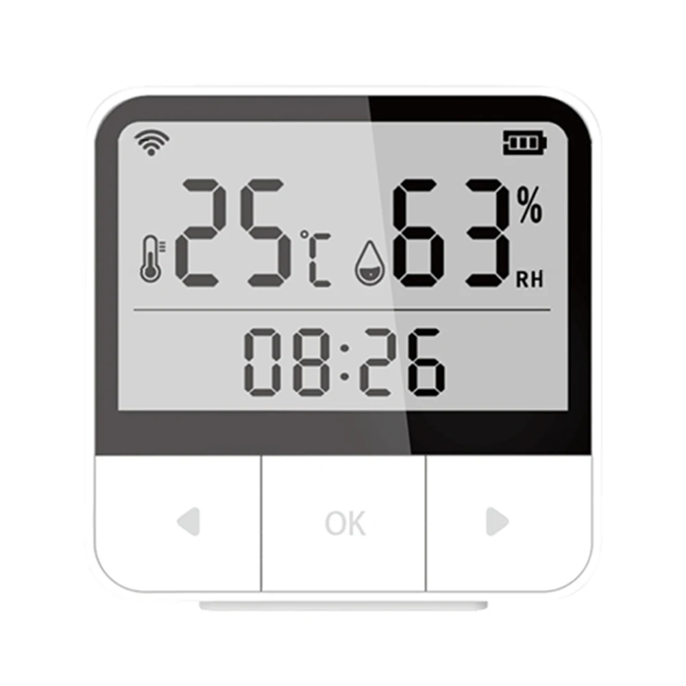 

Датчик температуры и влажности Tuya с Wi-Fi и пультом ДУ