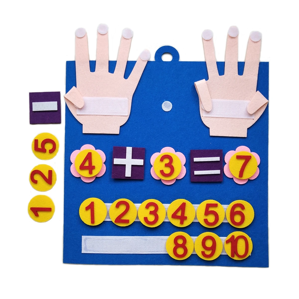 

Kid Montessori Toys Felt Finger Numbers Math Toy Children Counting Early Learning For Toddlers Intelligence Develop