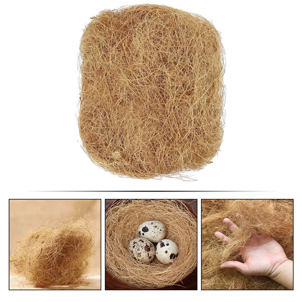 

Bird's Nest Breeding Mat Breathable Coconut Fiber Nesting Palm Pad Accessory Supply Mini Flower Pots