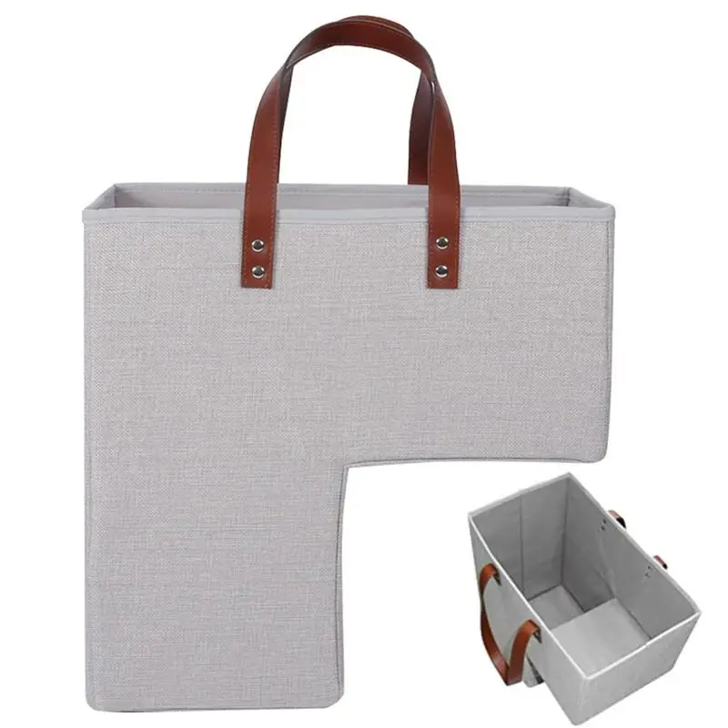 

New Stair Basket With Handles - 4Mm Eco-Friendly Premium Felt Staircase Baskets For Carpeted And Wooden Stairs for Laundry Toys