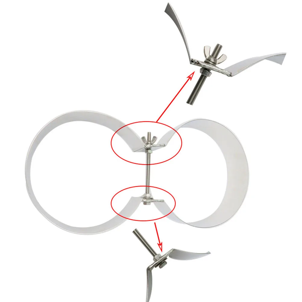 

1 Pair Double Bottle Hoop Screw Submersible Stainless Steel Hoops Extended Screws 5/16 Water Sports Diving Equipment Accessories