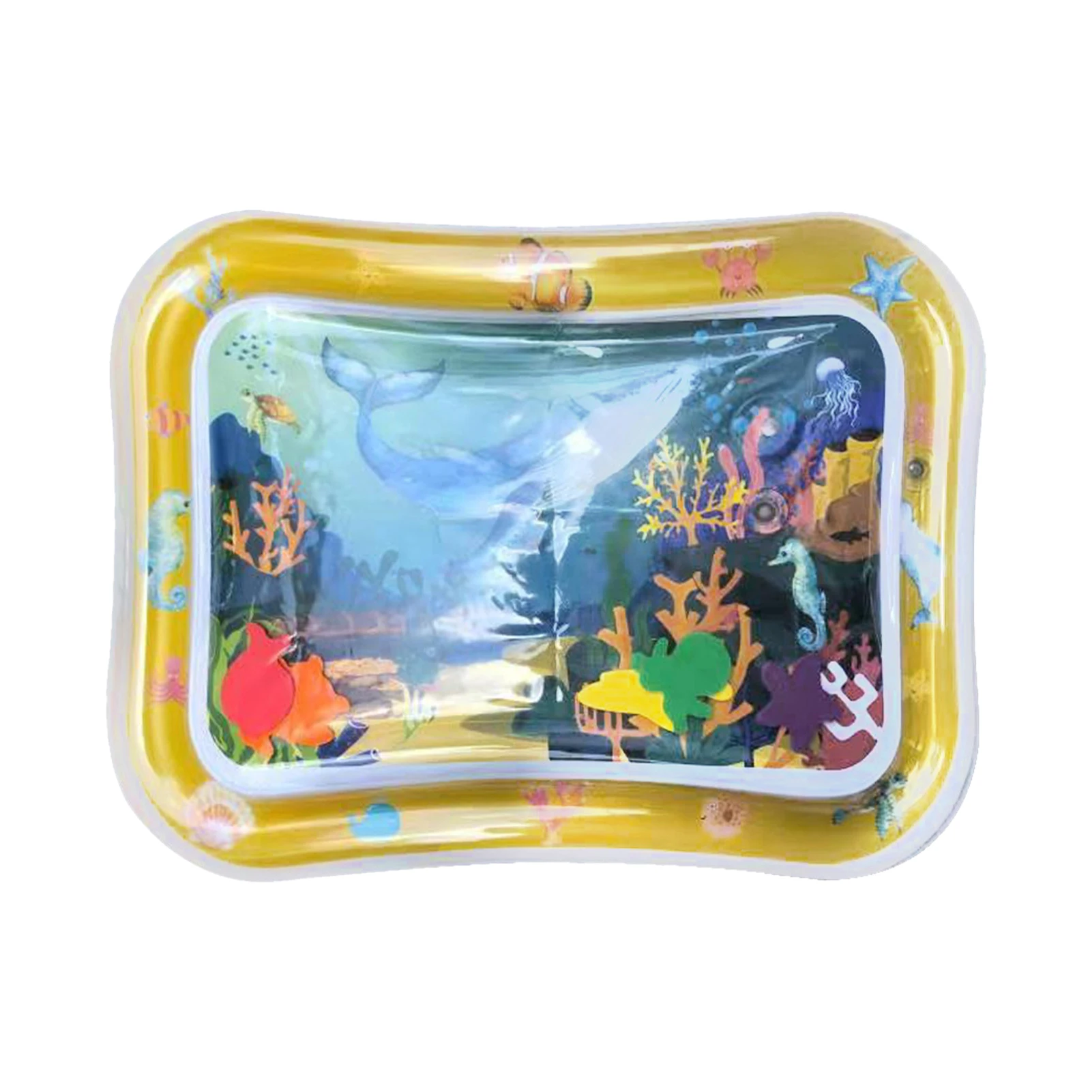 

Летние портативные складные герметичные ПВХ Мультяшные морские животные Tummy Time, усиленные мышечные игрушки, детский надувной водяной игров...