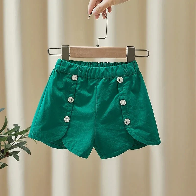 

Girls Casual Shorts Summer Thin Baby Kids Girls Children's Solid Versatile Shorts Girls Summer Cotton Short Pants Girls Shorts