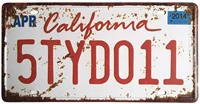 ylens ca california 5tyd011 retro vintage feel rustic home bar wall decor car vehicle auto license plate metal tin sign plaque