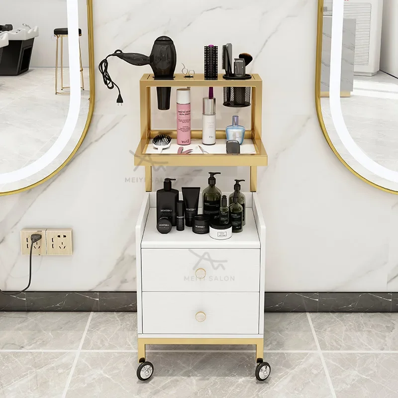 Оборудование для салонов Meiyi белая и Золотая тележка салона приспособление