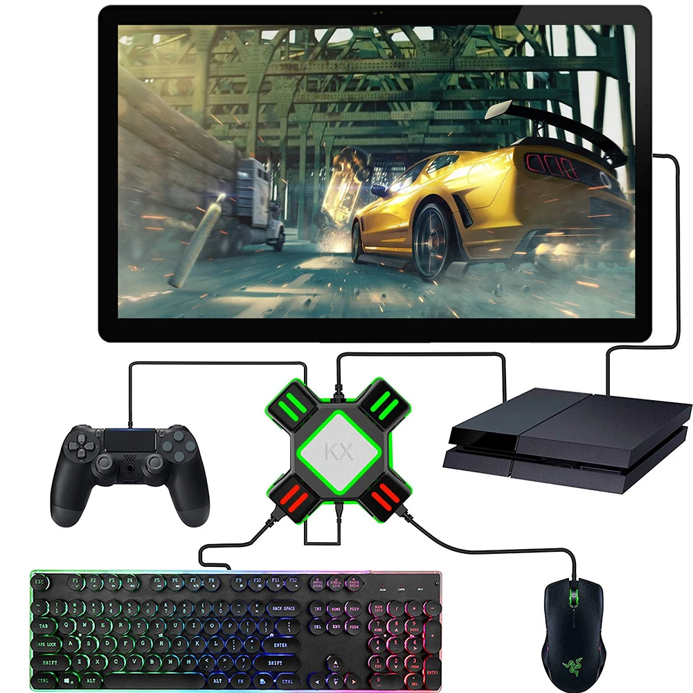

Keyboard and Mouse Adapter Converter for Switch Xbox One PS4 Gamepad Switch Keyboard Mouse Throne Controller Accessories