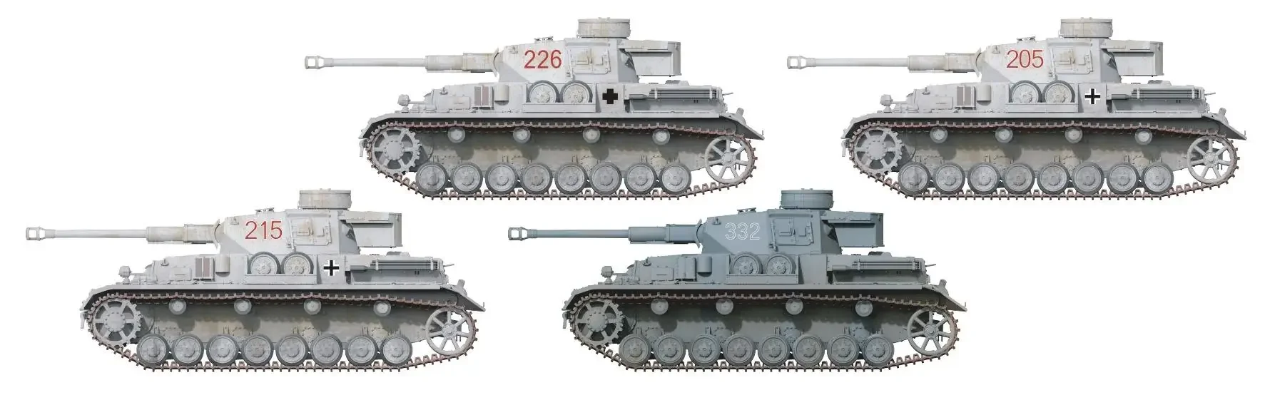 Border BT-033 1/35 Scale Pz.Kpfw. IV Ausf. G 7.pz. Rgt Средний Харьков 1943 модельный комплект