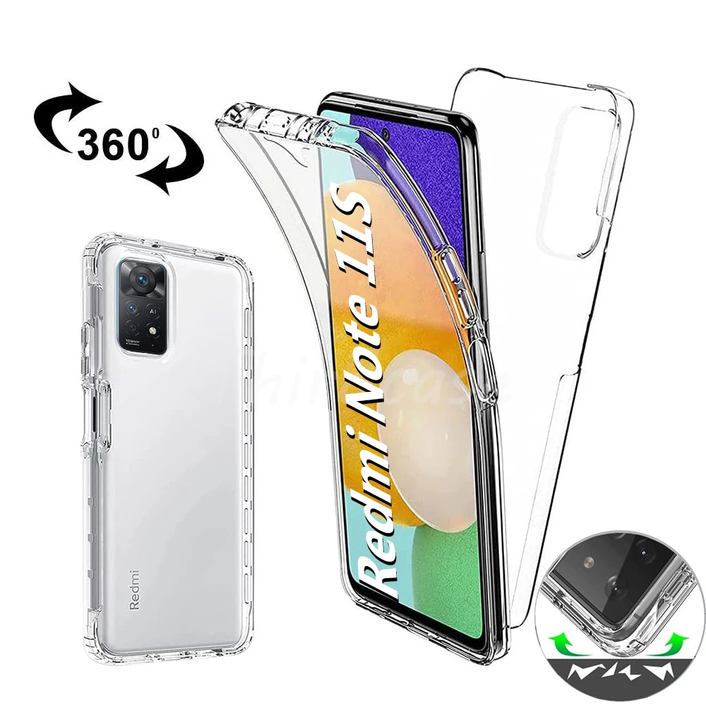 Полноразмерный противоударный чехол для Xiaomi Redmi Note 11s 11 Pro Plus 9S 10 10S 9 двухслойный 9C