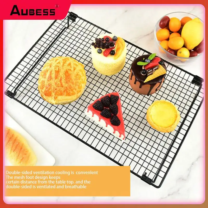 

Stainless Steel Baking Tools Modern Minimalist Wire Grid Baking Tray Nonstick Cooling Stand Easy To Clean Cookie Biscuit Holder