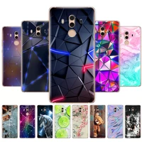 soft tpu case for huawei mate 10 lite printing drawing silicon phone cases cover for huawei mate 10 pro coque for mate 10