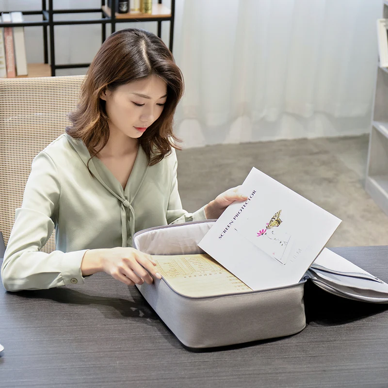 business briefcase bag with lock large capacity waterproof document bags home travel organizer school office file folder supply free global shipping