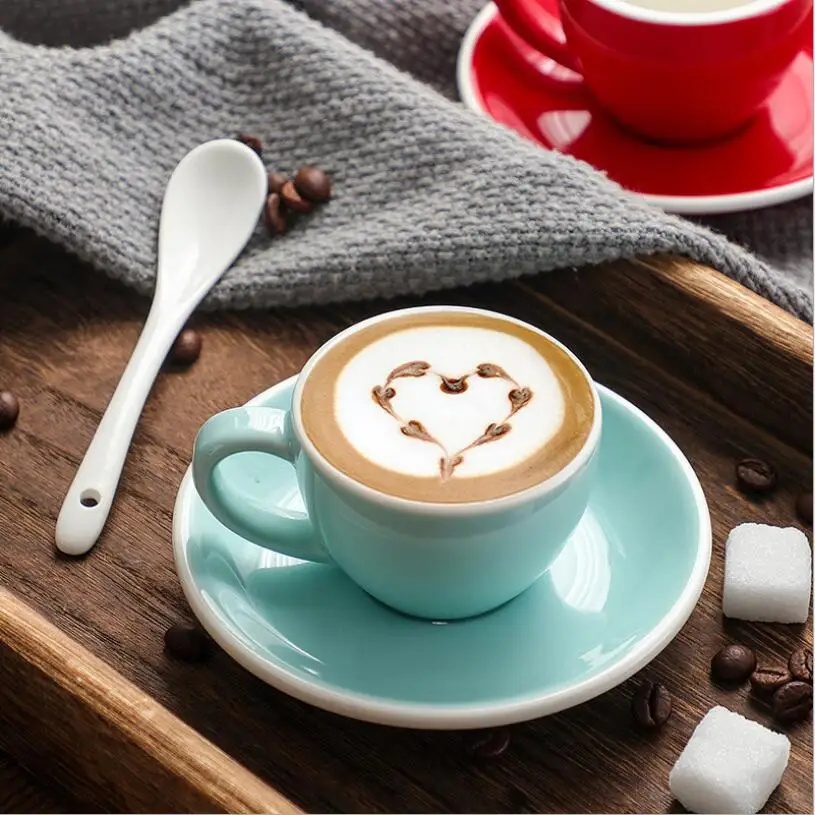

75ML Matte Black Mug Small Capacity Ceramic Water Cup Creative Coffee Cup Color Ceramic American Italian Espresso Cup Set