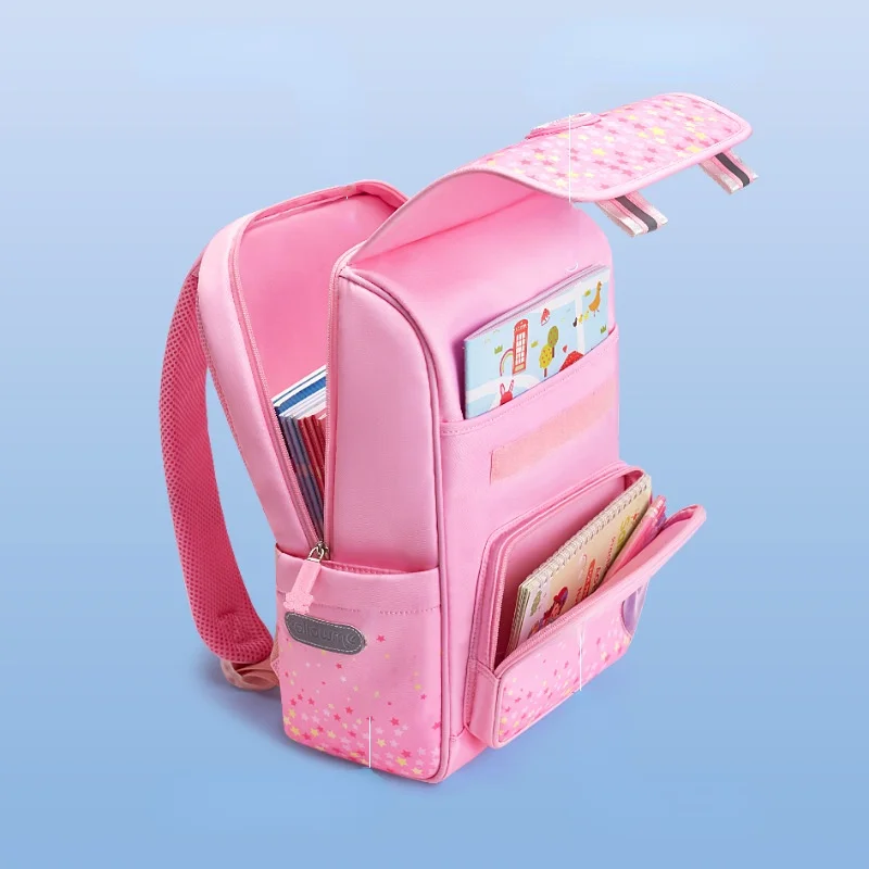 Girls Princess Sweet Fashion Little Star Love Heart Pearl Backpacks New Children Students Grades 1-3 Lightweight Schoolbags Hot